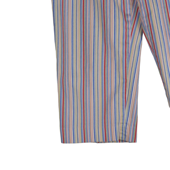 Coldwater Creek Pants Womens Medium Cotton Stretch Blend Rainbow Cropped - Picture 3 of 8